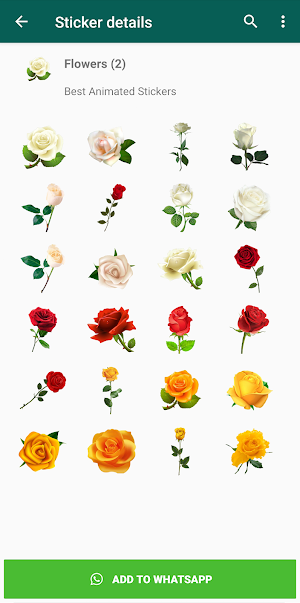 Roses Stickers WAStickerApps Screenshot 1