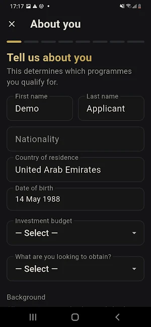 GoldenVisaX - Citizenship App Screenshot 1