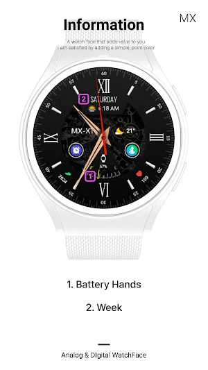 MIMIX MX X2 Classic Watchface Screenshot 2