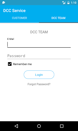 DCC Service Screenshot 2