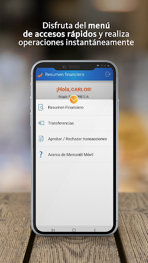 Mercantil Móvil Empresas Screenshot 2