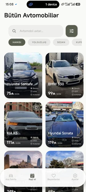 Rentalauto.az Screenshot 2