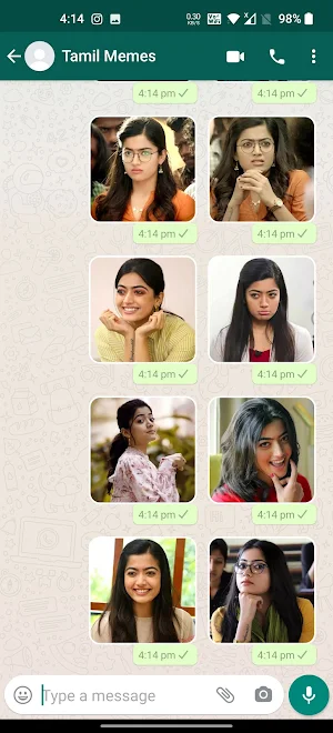 Rashmika Stickers | WAStickerApps Screenshot 0