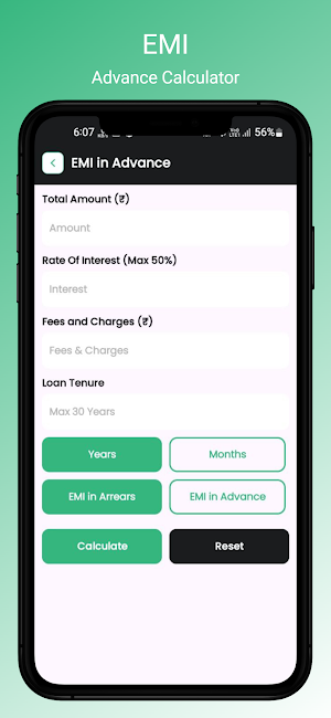 EMI Calculator - Finance Tool Screenshot 2