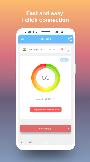 VPN India - get free Indian IP Screenshot 0