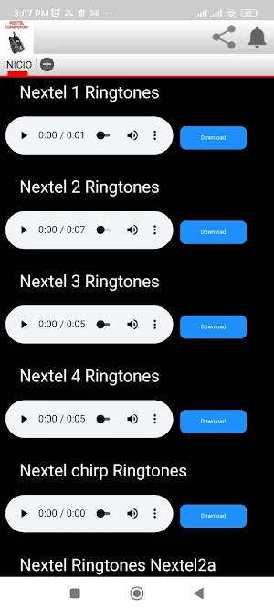Tonos nextel para celular Screenshot 0