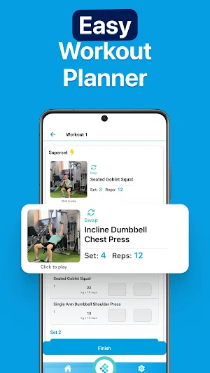 InterFit: Home Workout Planner Screenshot 2