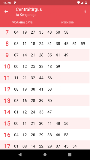 Riga Transport - timetables Screenshot 2