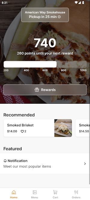 American Way Smokehouse Screenshot 0