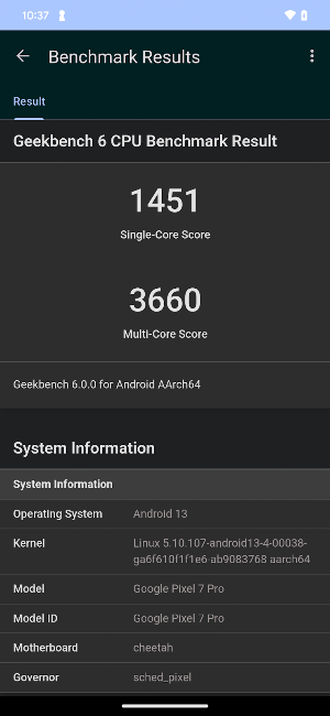 Geekbench 6 Screenshot 1