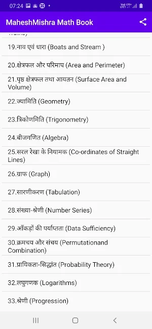 Mahesh Mishra Math Book Hindi screenshot 2