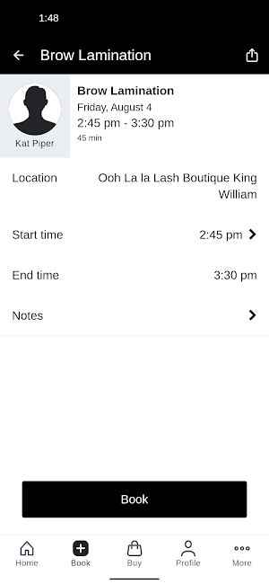Ooh La La Lash Boutique Screenshot 2