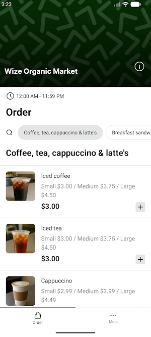 Wize Organic Market Screenshot 0