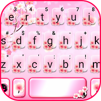 Pink Spring Flowers Keyboard Theme