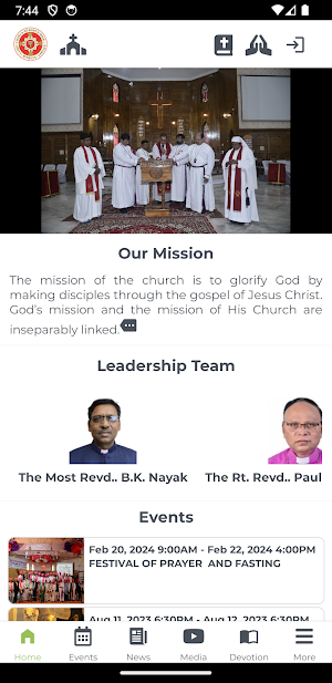 CNI Church App Screenshot 0