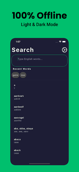 Nepali English Dictionary App Screenshot 1
