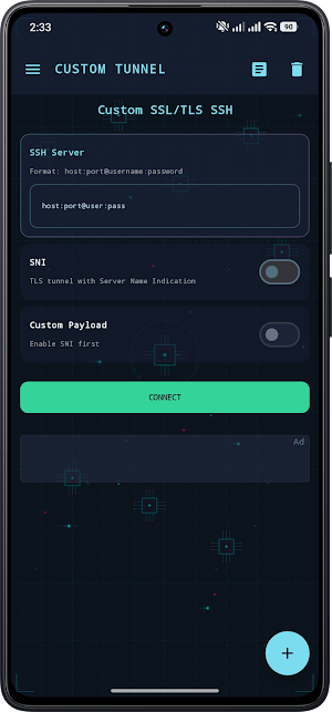 Custom Tunnel • AIO Client Screenshot 2
