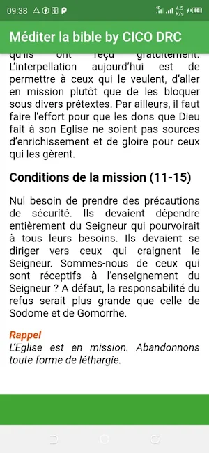 Lecteur de la Bible Screenshot 1