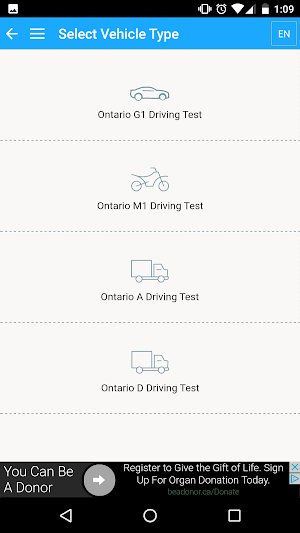 Canadian Driving Tests Screenshot 2