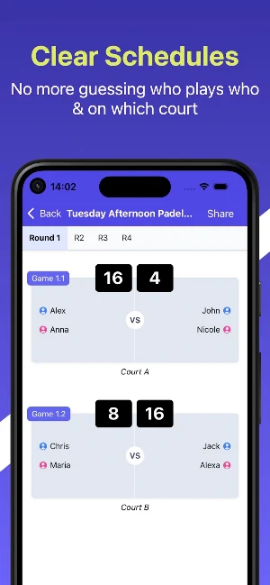 Padel Americano Generator Screenshot 3