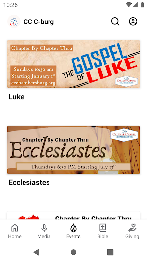 Calvary Chapel Chambersburg Screenshot 2