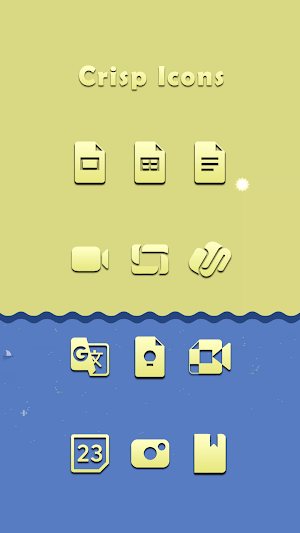 Crisp Yellow Icons Screenshot 1