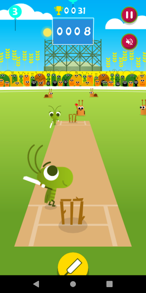 Insect and snail cricket game Screenshot 2