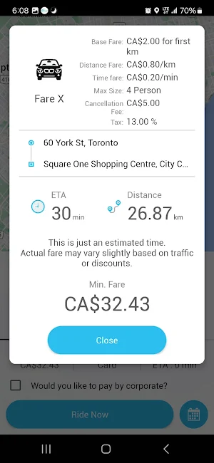 Fare Screenshot 3