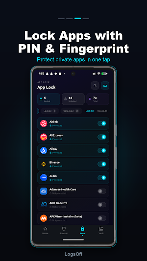 LogsOff: Apps Internet Blocker Screenshot 2