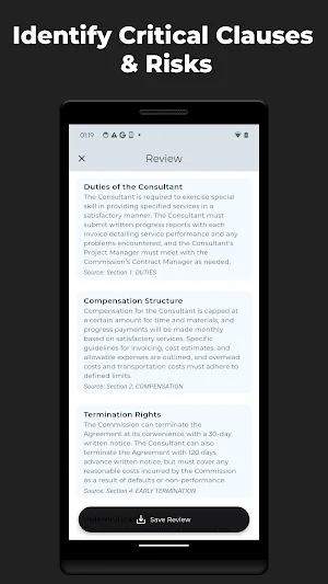 ClearSign: AI Contract Review Screenshot 1
