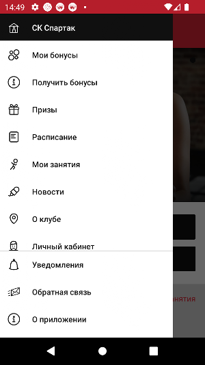 СК Спартак Screenshot 2