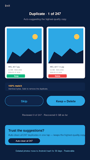 PhotoSweep: Duplicate Cleaner Screenshot 2