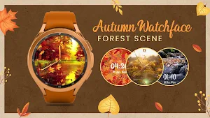 Autumn Watchface: Forest Scene Screenshot 2