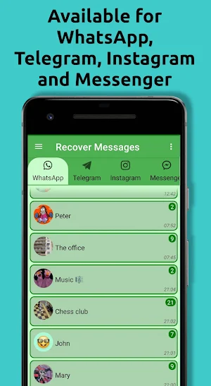 Recover deleted messages Screenshot 1
