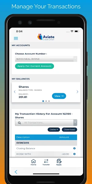 Aviate Credit Union Screenshot 1