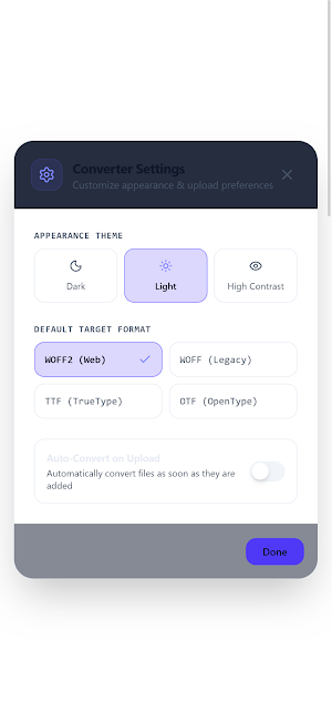 Font Converter: TTF OTF WOFF2 Screenshot 3