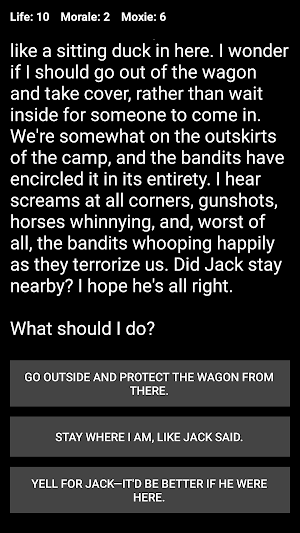 Choices of the Oregon Trail Screenshot 0