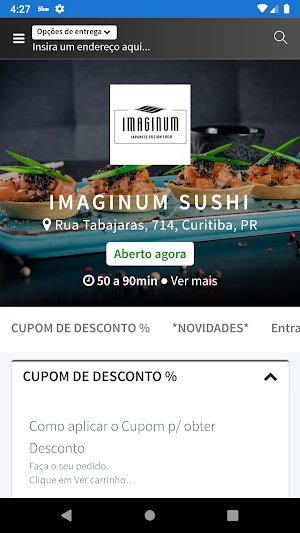 Imaginum Sushi Delivery Screenshot 0