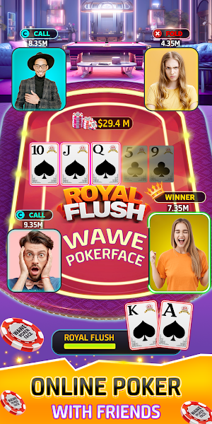 Wawe Poker Face - Holdem Poker Screenshot 0