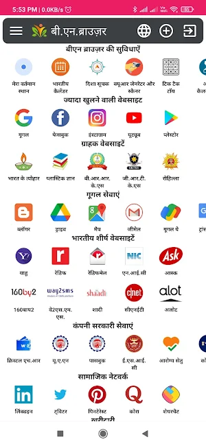 BN Browser Screenshot 1