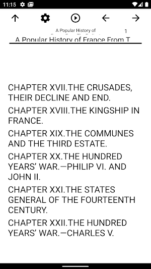 Book, A Popular History of France From The Ea... Screenshot 0