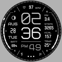 BRN177 Digital Watch Face