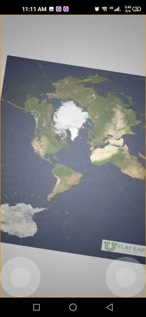 Stereographic Flat Earth Model Screenshot 1