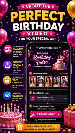 Happy Birthday Video Maker Screenshot 3