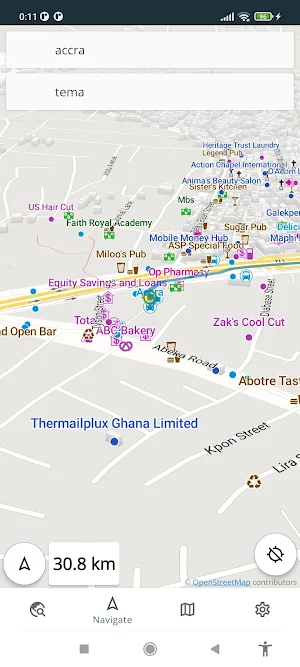 Ghana Offline Map Screenshot 1