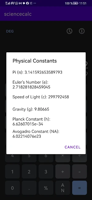 sciencecalc Screenshot 1