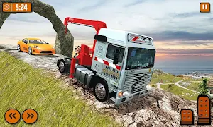 Offroad Tow Truck Driver Transport Truck Simulator Screenshot 2