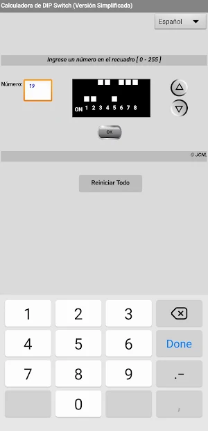 DIP Switch Calc Lite Screenshot 2