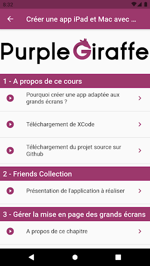 Purple Giraffe Screenshot 0