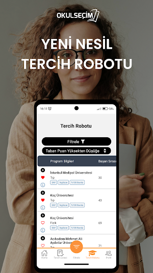 Okul Seçim - YKS Tercih Robotu Screenshot 0
